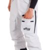 Pantaloni sci uomo Slope Soul Glacier Core bianchi dettaglio tasca