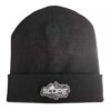 Berretto tecnico nero Slope Soul con logo in gomma riflettente – Peak Beanie